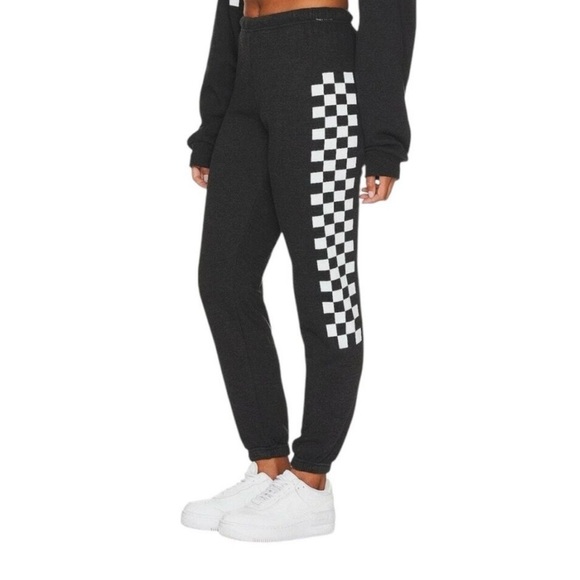 Aviator Nation Check Leg Sweatpants - Picture 1 of 8